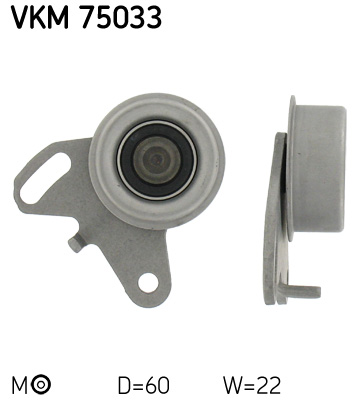 Tensioner Pulley, timing belt - VKM 75033 SKF